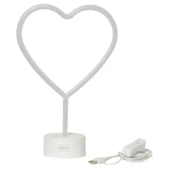 LED-Lampe Hjerte med Neoneffekt