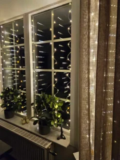 LED Lysgardin Flerfarvet