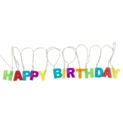 LED Lyskæde Happy Birthday