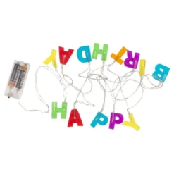 LED Lyskæde Happy Birthday