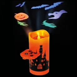 LED Projektor Bloklys Halloween