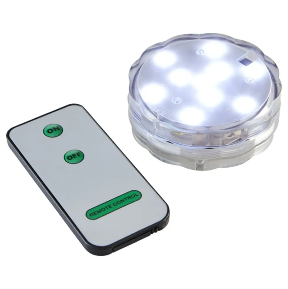 LED Undervandslampe med Fjernbetjening