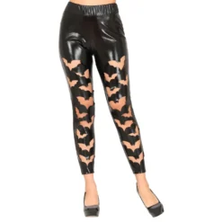 Leggings med flagermusemønster