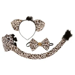 Leopard Tilbehørssæt med Strass