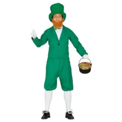 Leprechaun Grønt Kostume