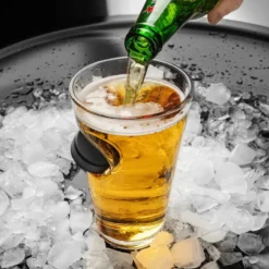 Ølglas med Hockeypuck