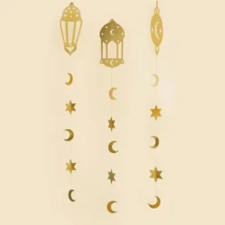 Loftdekorationer Eid Mubarak Guld