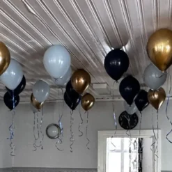 Loftsballoner Blå/Guld