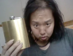 Lommelærke Guld Metallic