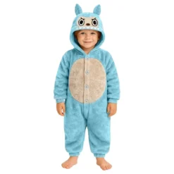 Lulu Monster Blå Onesie Børnekostume