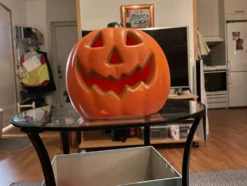 Lygte Halloween-græskar med LED-lys