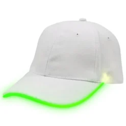 Lysende LED Kasket Hvid
