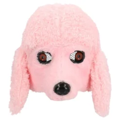 Lyserød Puddel Halvmaske