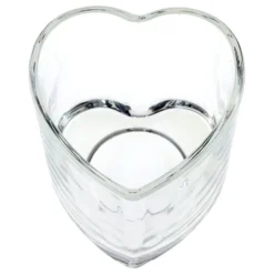 Lysestage Hjerteformet Transparent