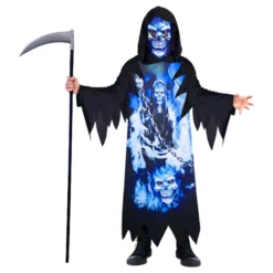 Manden Med Leen Neon Børnekostume