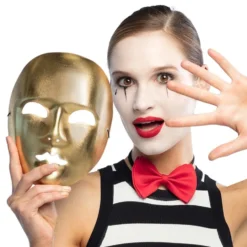 Maske Mimer Guld