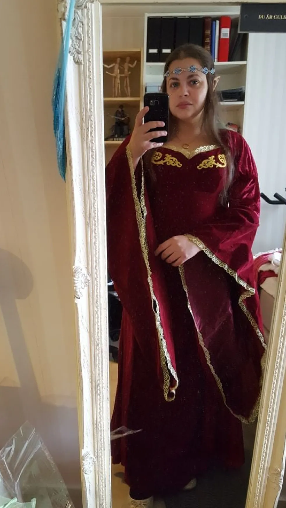 Middelalder Dronning Kostume Deluxe