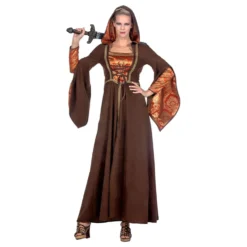 Middelalder Dronning Kostume