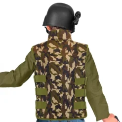 Militærvest med camouflage til børn