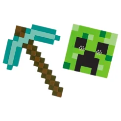 Minecraft Creeper Maske & Hakke Børnesæt