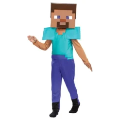 Minecraft Steve Børnekostume
