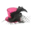 Minihat med clips lyserød
