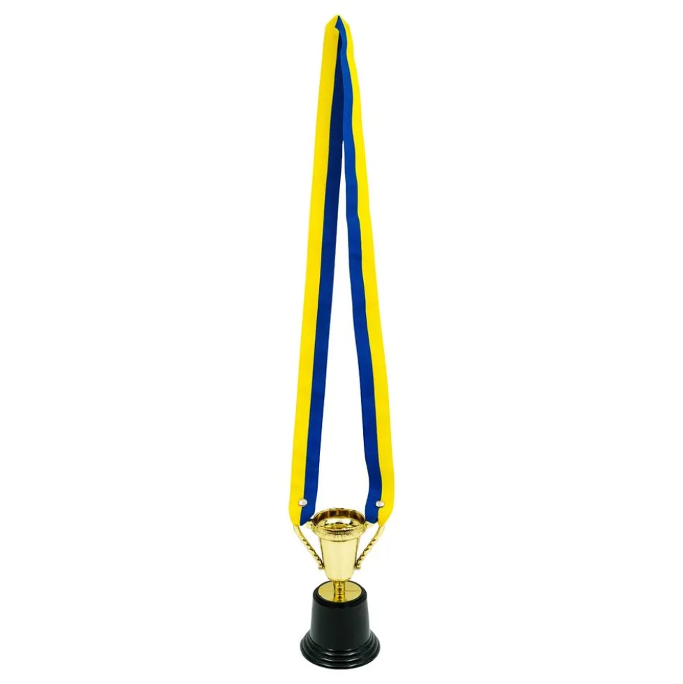 Minipokal Guld med Svensk Bånd