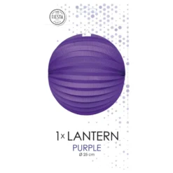 Mørk Lilla Rislampe Rund