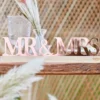Mr & Mrs Skilt Roséguld Akryl