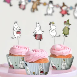 Muffinsforme Lyseblå/Grøn Mumi