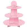 Muffinsstativ Baby Shower Lyserød