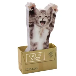 Mustard Cat In A Box Sticky Notes