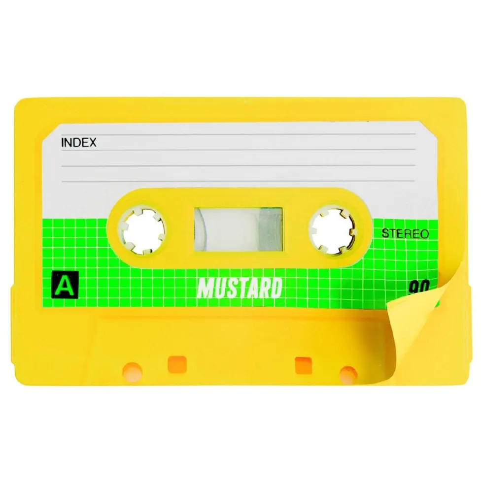 Mustard Kassette Sticky Notes