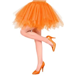 Neonorange Tyl Nederdel