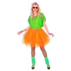 Neonorange Tyl Nederdel