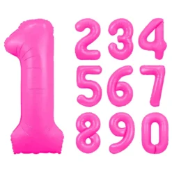 Neonpink talballon