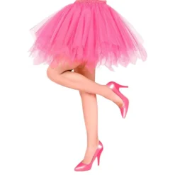 Neonpink Tyl Nederdel
