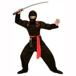 Ninja med Muskler Børnekostume