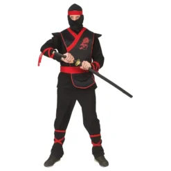 Ninja Sort/Rød Kostume