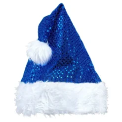 Nissehue Blå Glitter