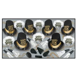 Nytårssæt Happy New Year Guld