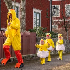 Nyudklækket Kylling Babykostume