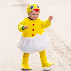 Nyudklækket Kylling Babykostume