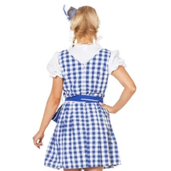Oktoberfest Dirndl Blå Kostume