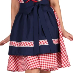 Oktoberfest Dirndl Edelweiss Rød/Hvid Kostume