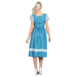 Oktoberfest Kjole Blå Kostume