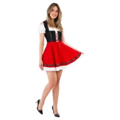 Oktoberfestkjole Dirndl Rød
