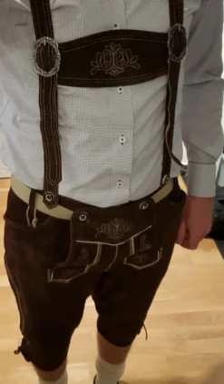 Oktoberfest Lederhosen Brune Deluxe