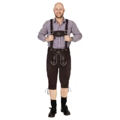 Oktoberfest Lederhosen Mørkebrun