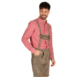 Oktoberfest Lederhosen Shorts Deluxe Beige
